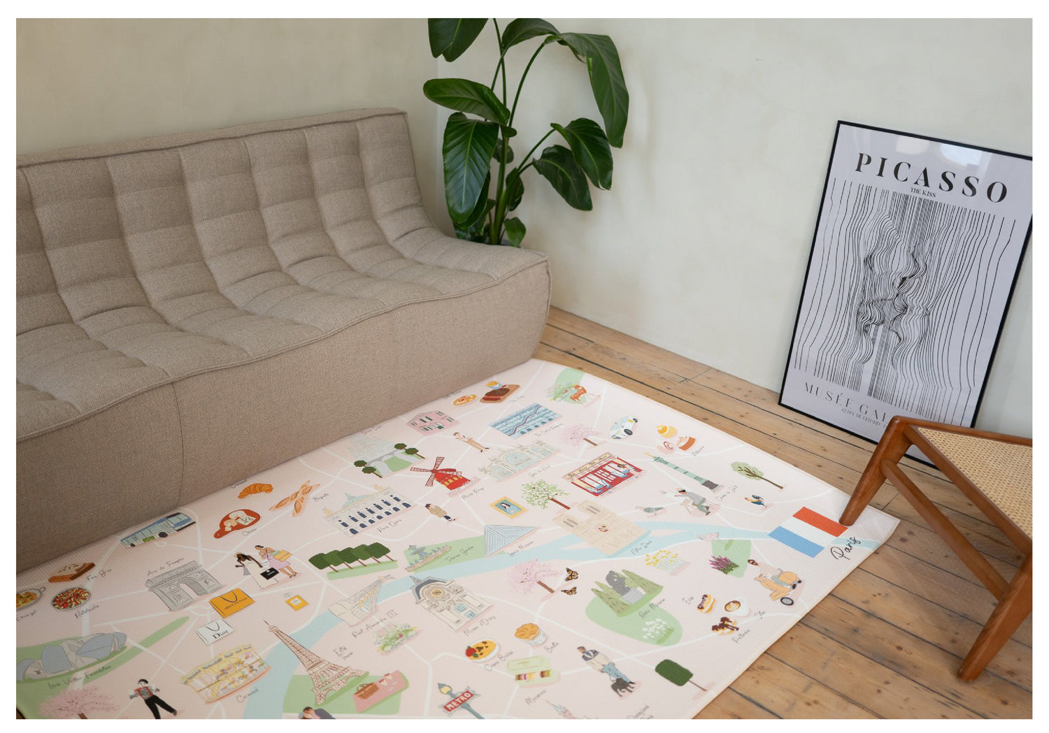 Paris City Reversible Playmat