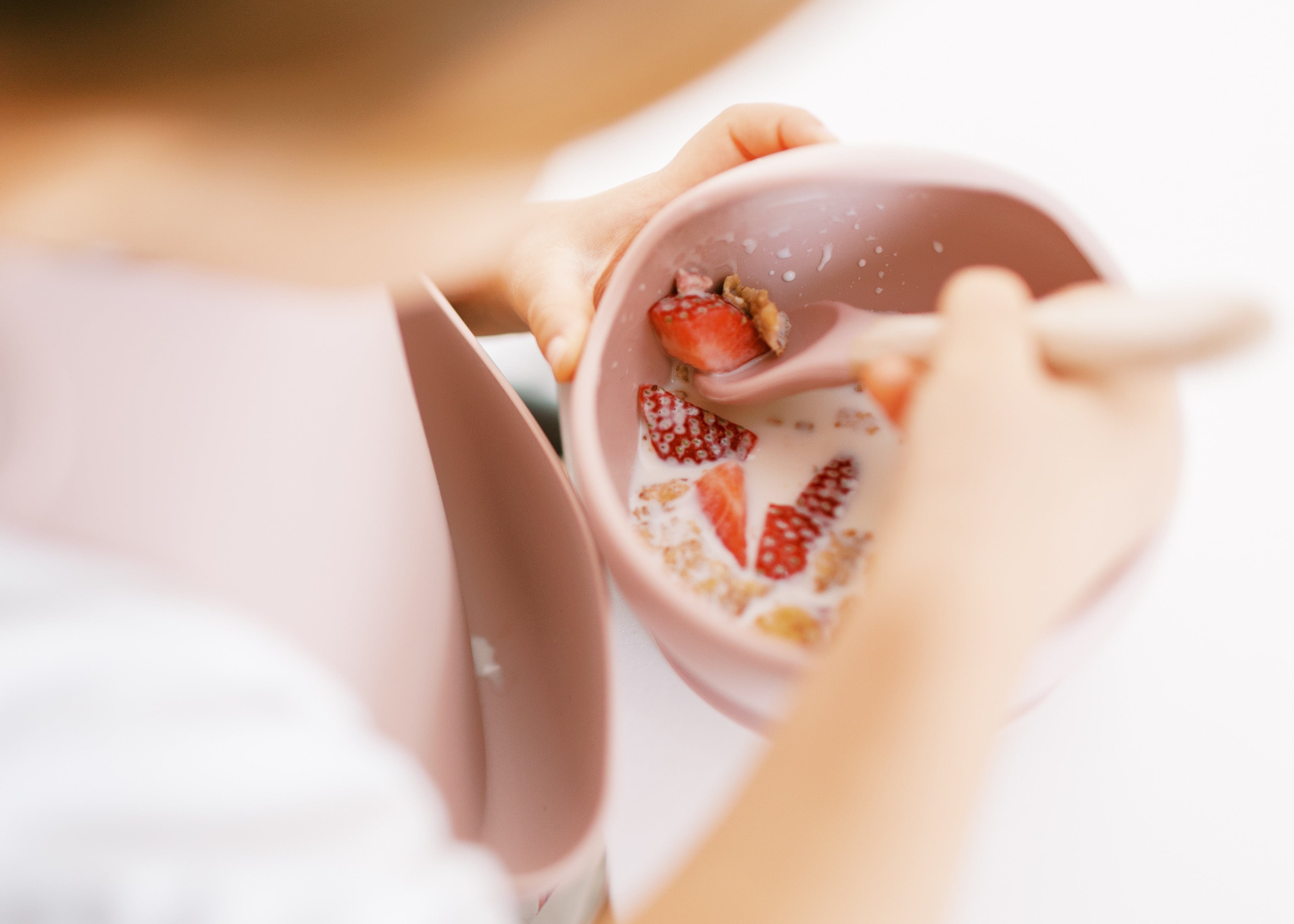 Dusty Pink Bib and Bowl Set