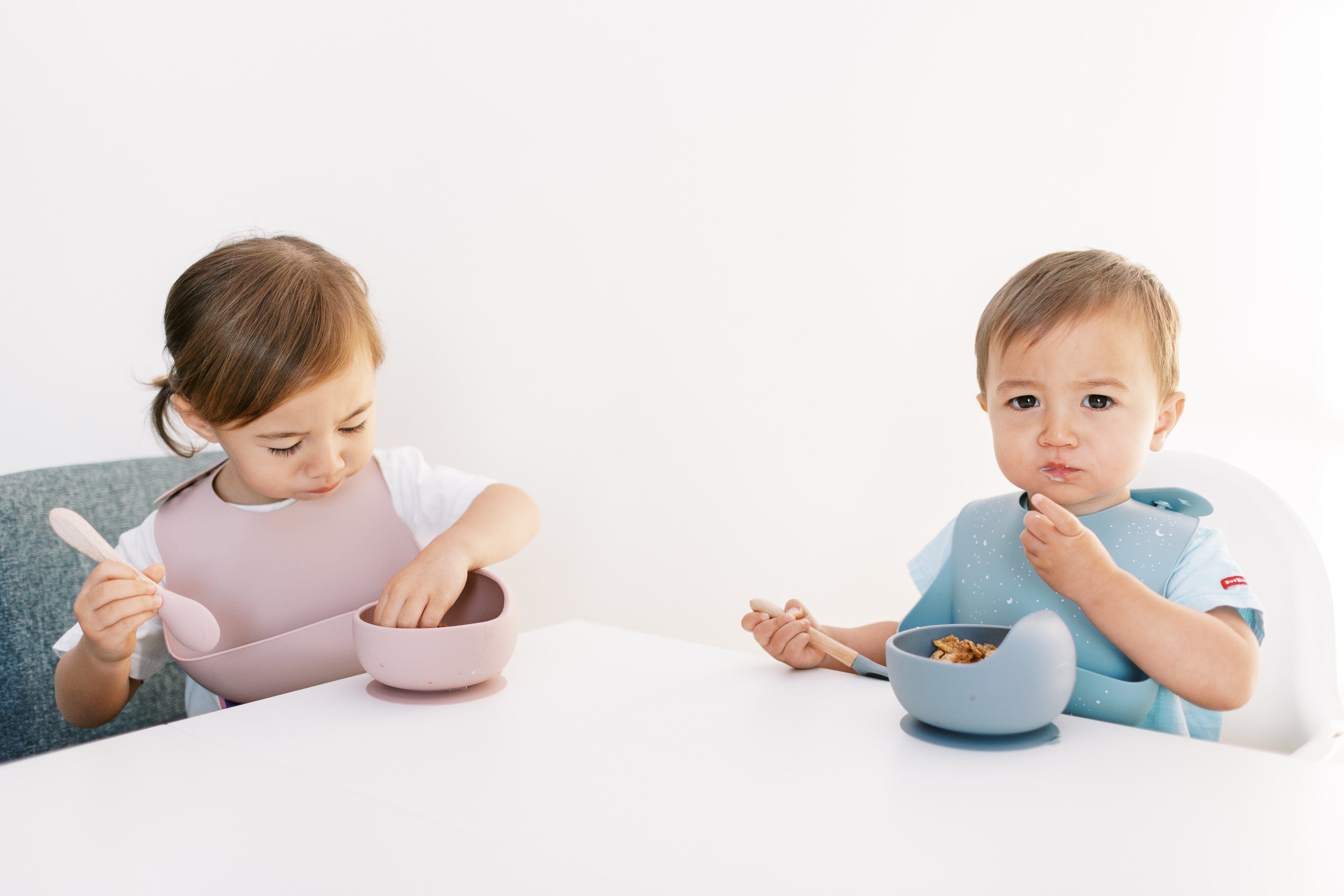 Dusty Pink Bib and Bowl Set