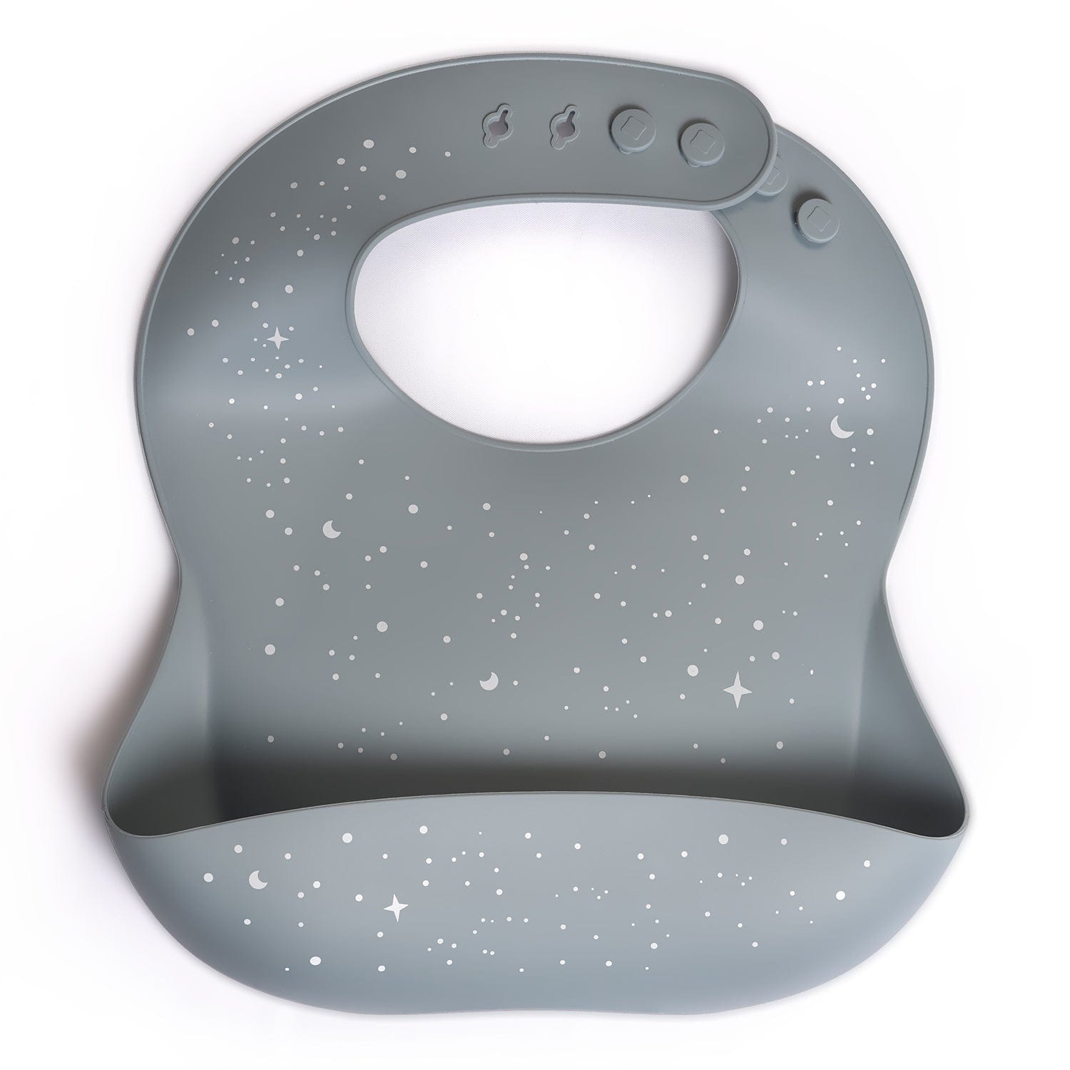 Silicone Printed Bib - Stardust Blue