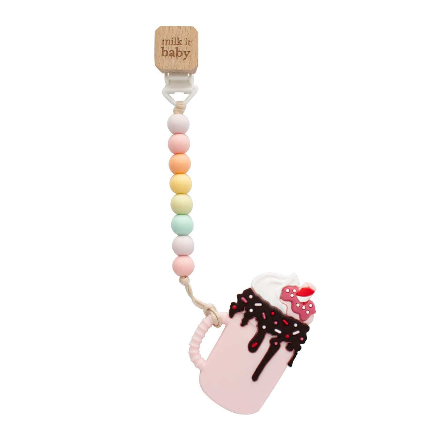 Strawberry Monster Milkshake Teether Set