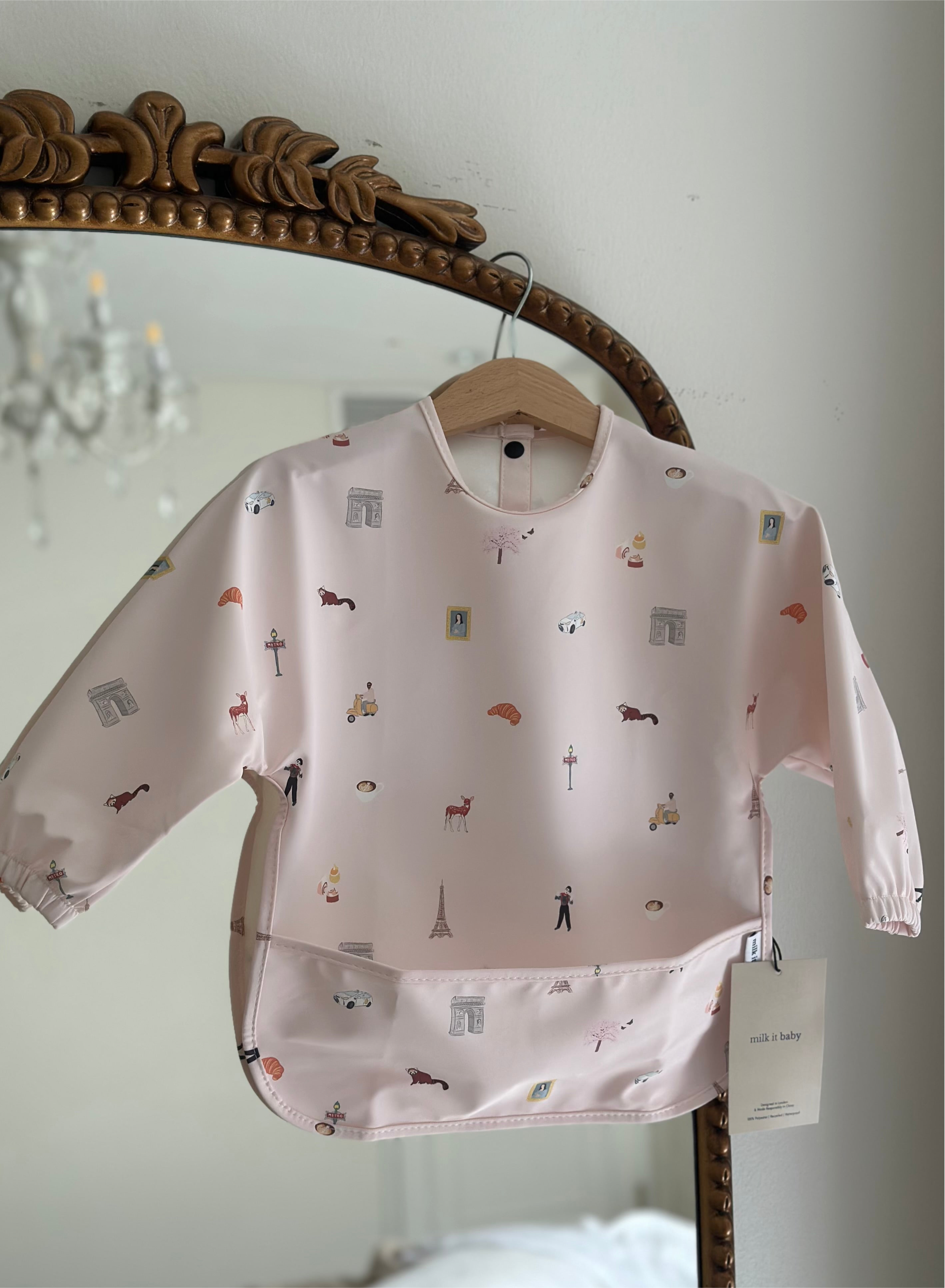 Sleeved Bib - Paris City