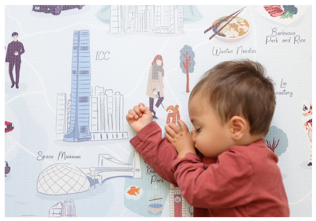 Hong Kong City Reversible Playmat