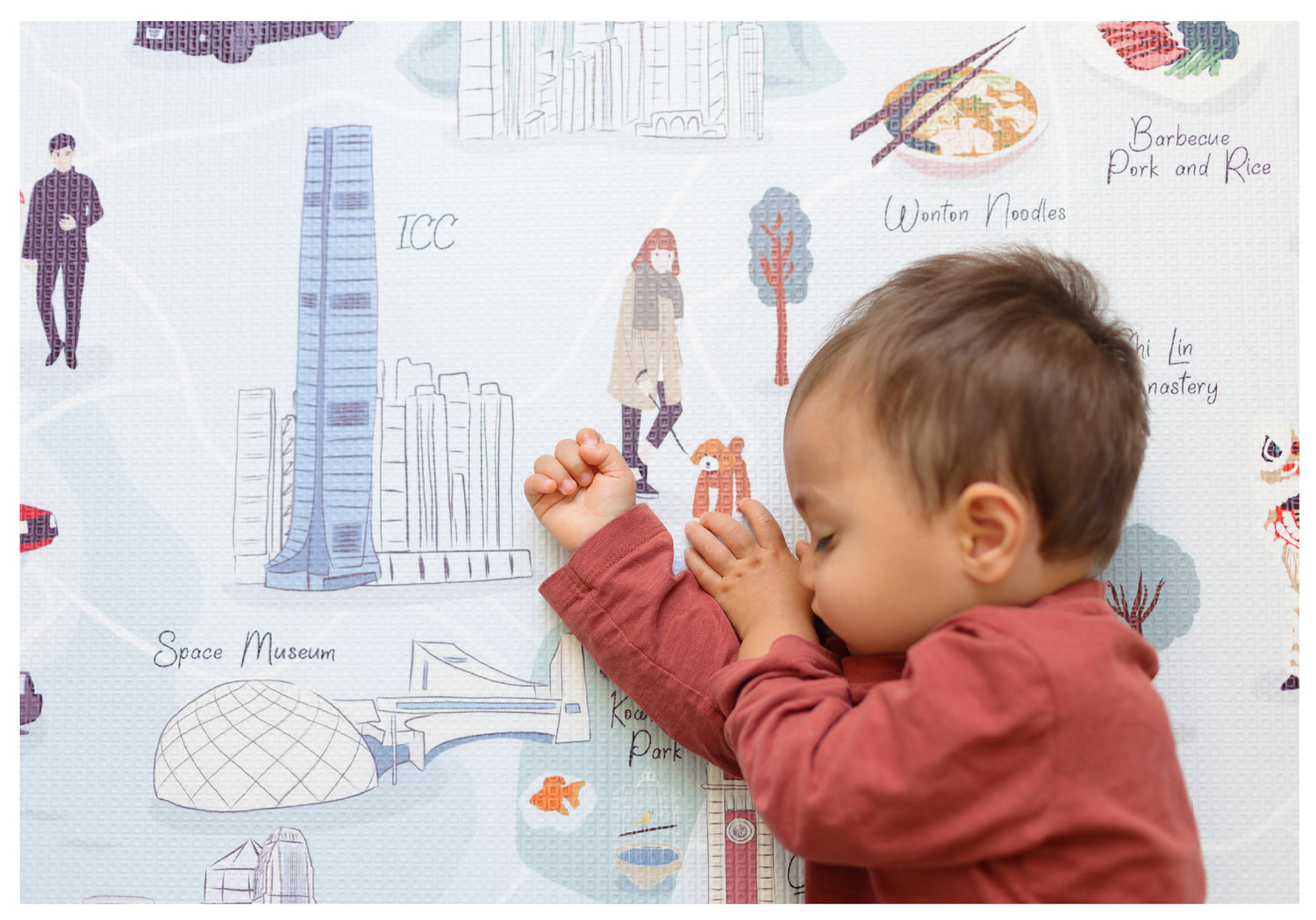 Hong Kong City Reversible Playmat