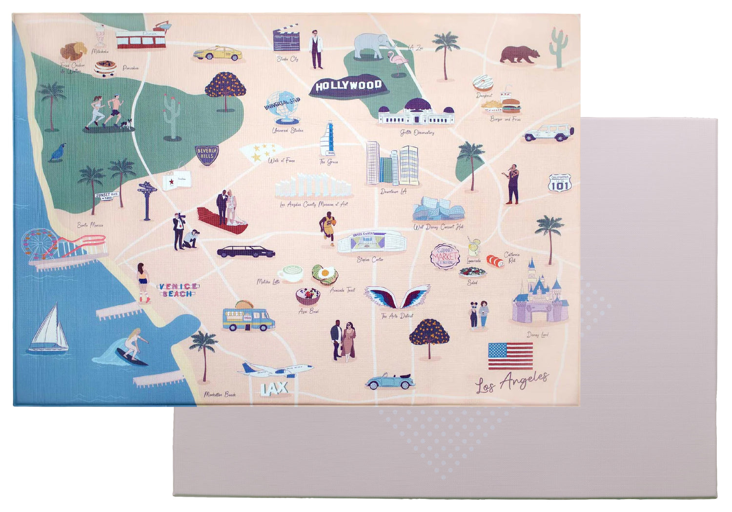 Los Angeles City Reversible Playmat