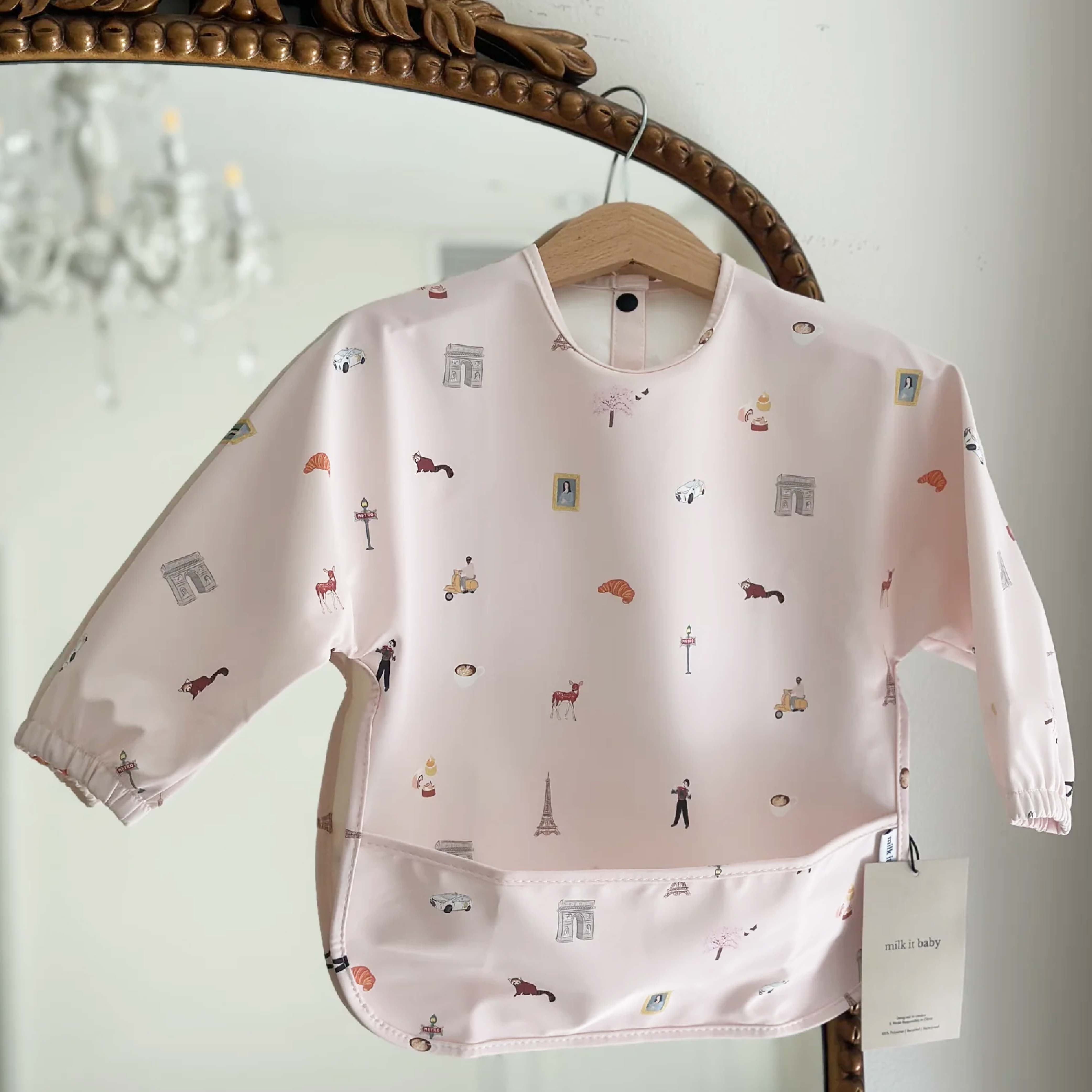 Waterproof Sleeved Bib - Paris City