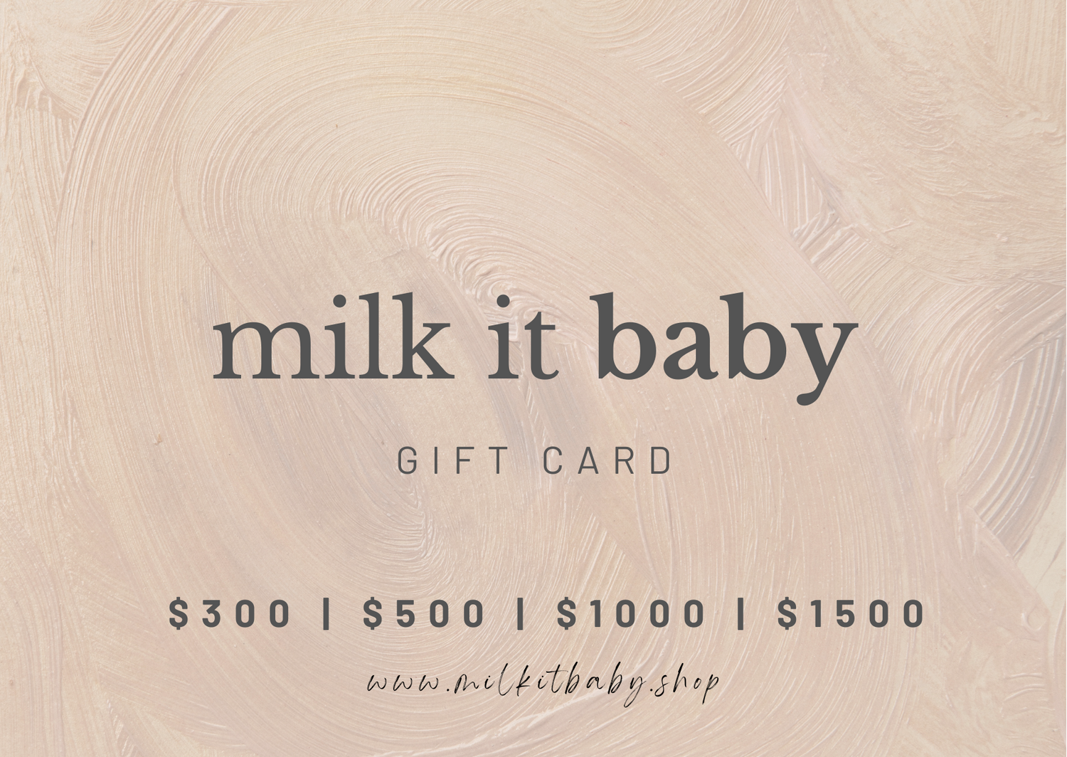 Milk It Baby Gift Card