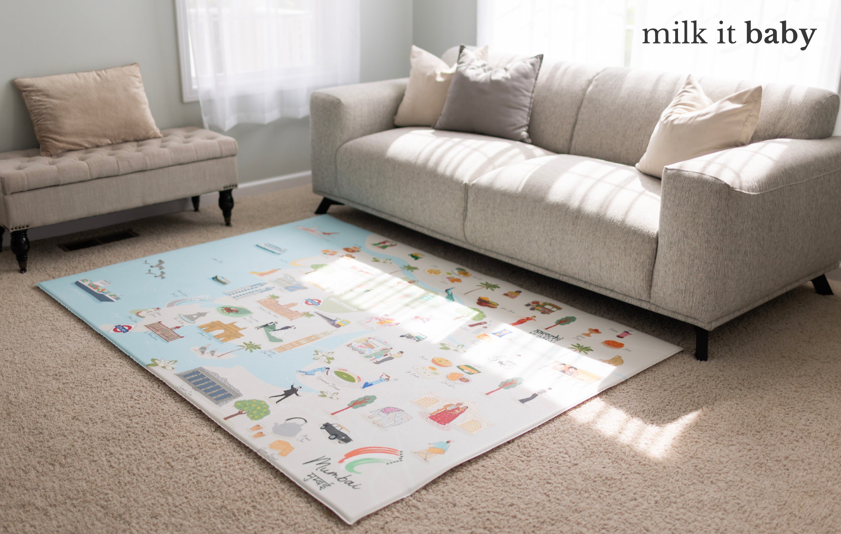 ‘Mumbai Desi Baby' Playmat Gift Set