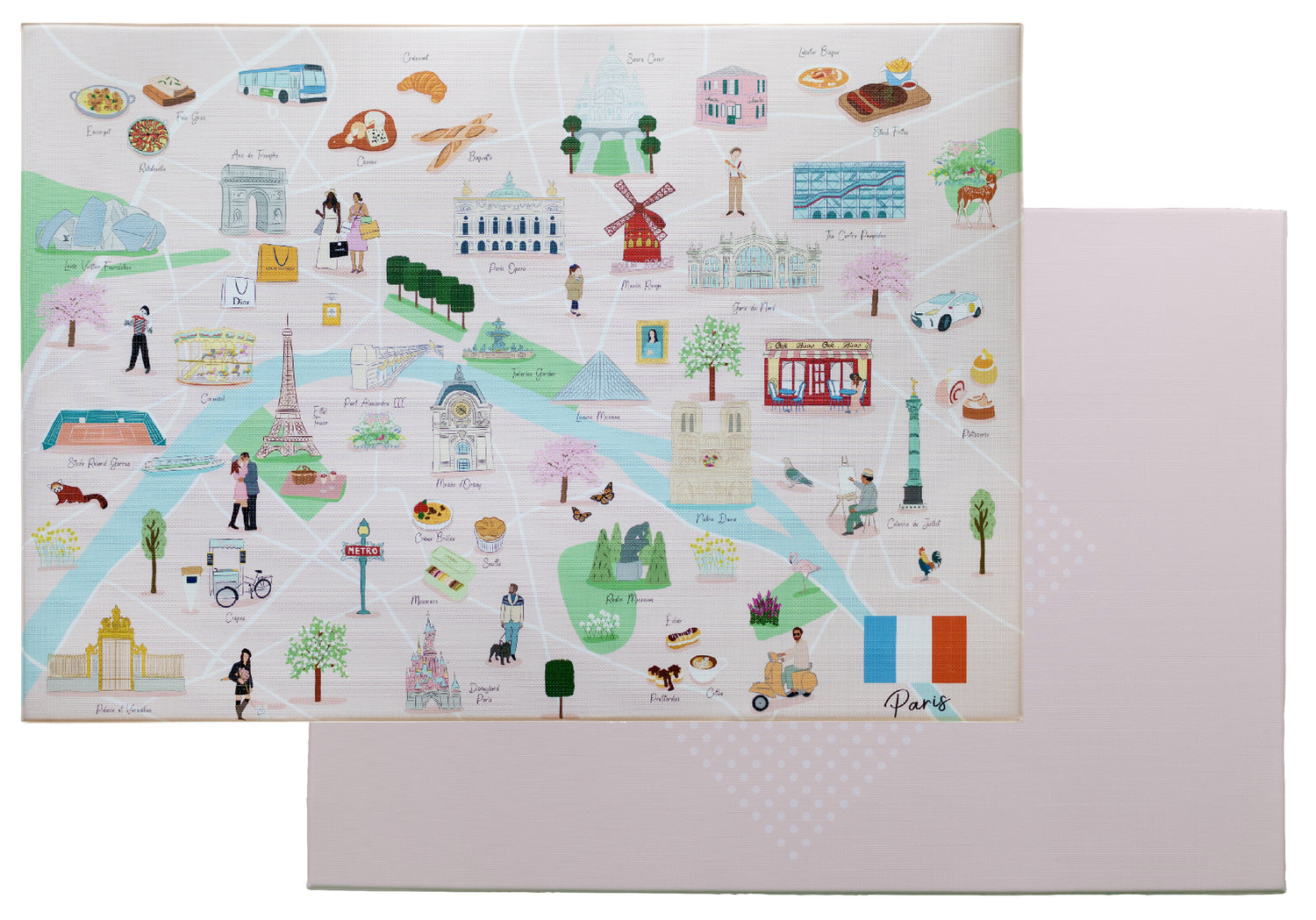 Paris City Reversible Playmat