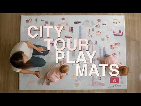 London City Playmat Reversible Print TPU Foam Milk It Baby