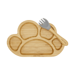 Bamboo Tiger Paw Plate Set – Berry Blue Baby Feeding