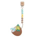 ‘Let’s Go Coco-Nuts' Silicone Teether Set With Clip