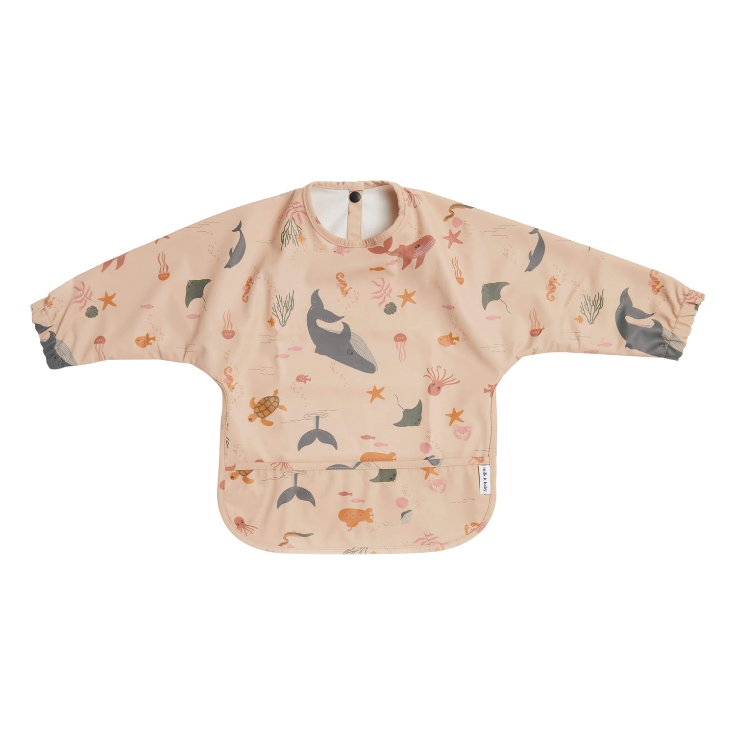 Sleeved Bib - Ocean Friends
