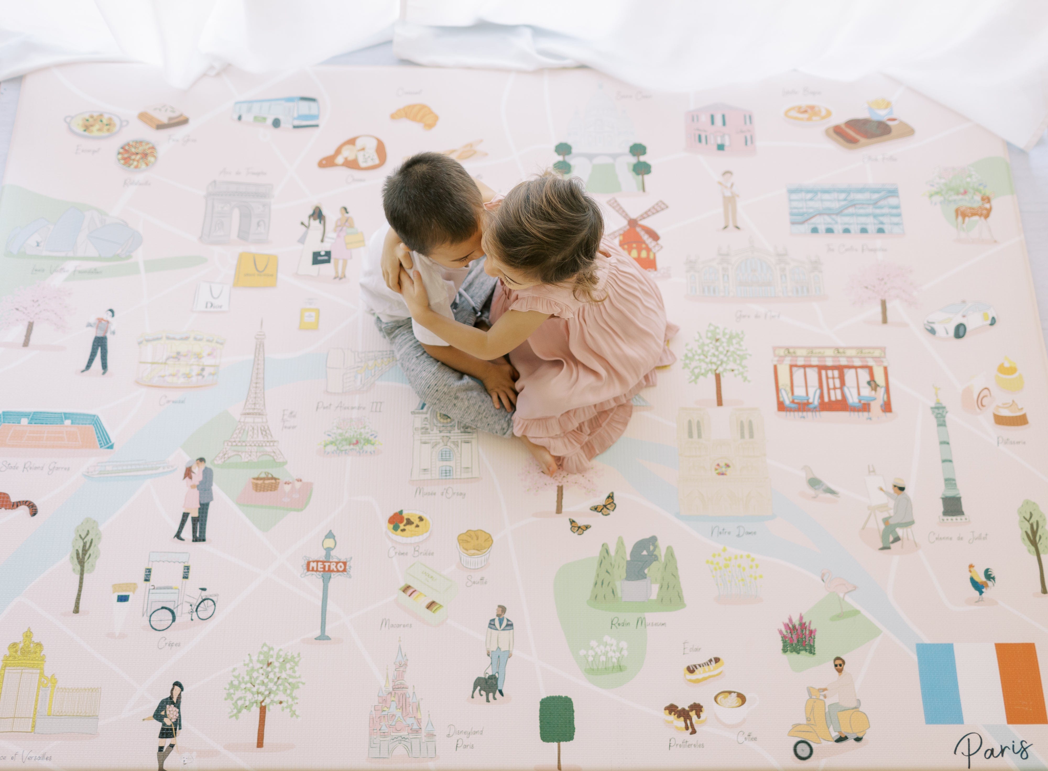 ‘Parisian Baby' Playmat Gift Set